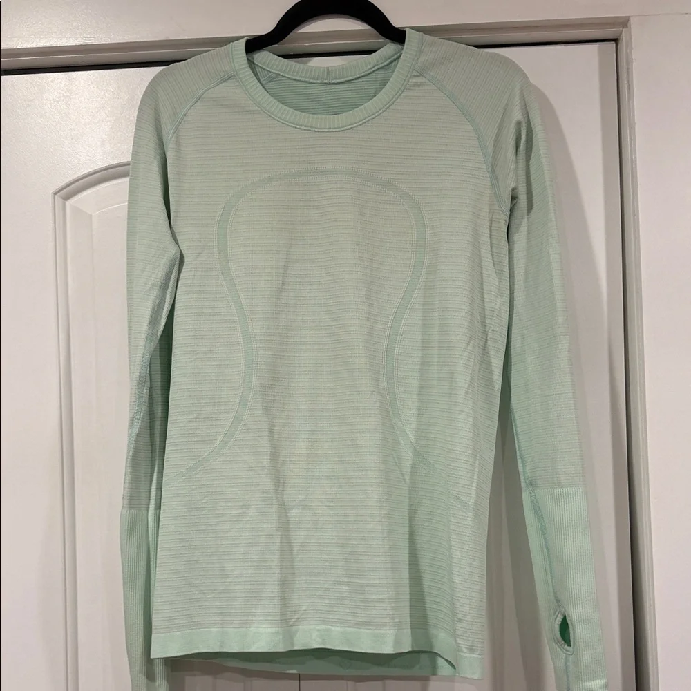 lululemon athletica swiftly tech Light Mint‎ Green Long Sleeve Tee 10